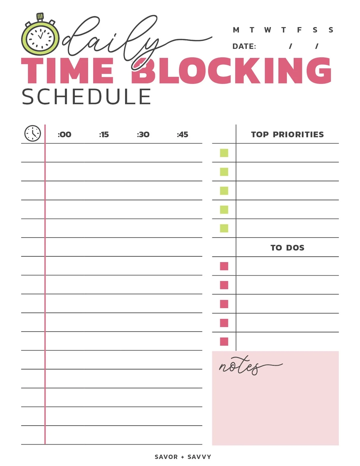 Free Printable Time Blocking Templates Your Ultimate Guide To 