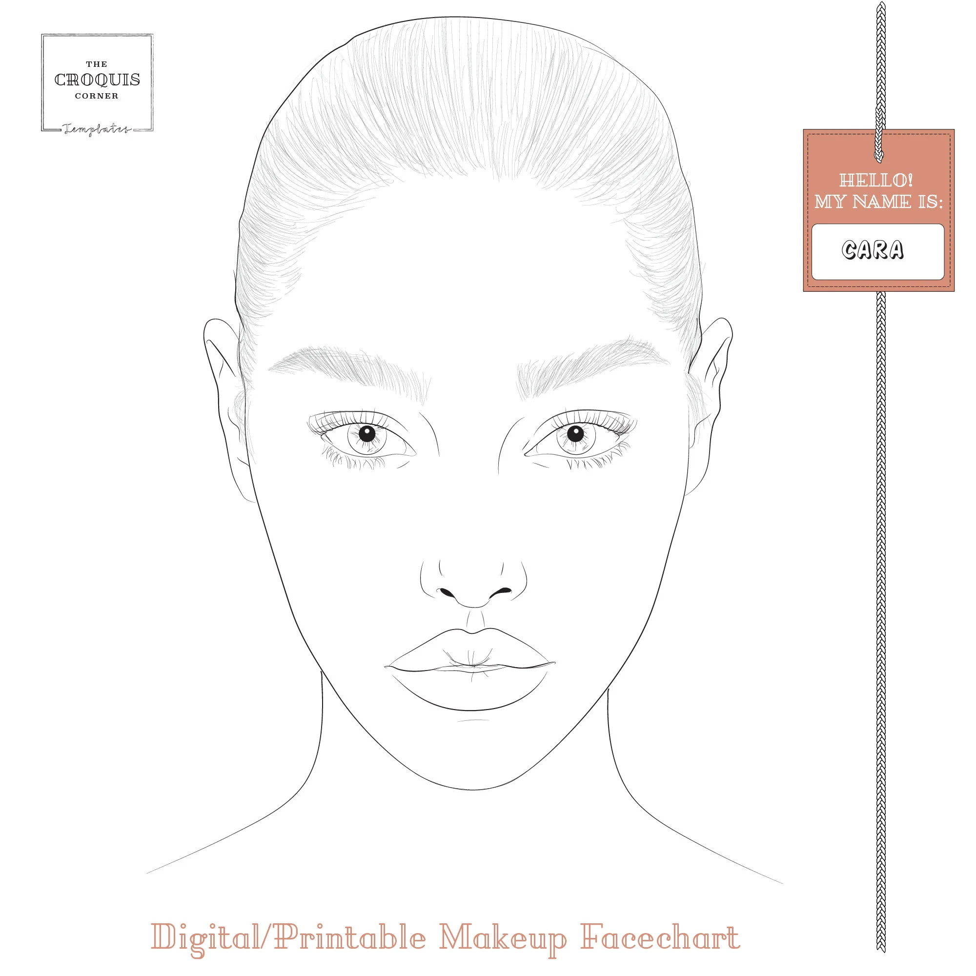 Makeup Template Printable